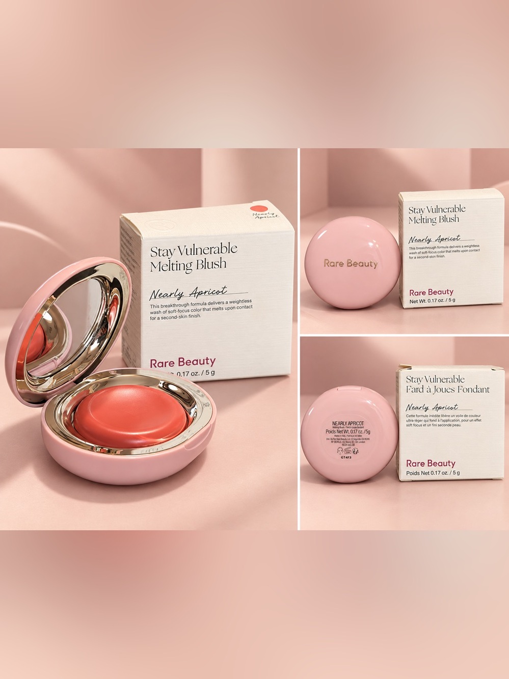 Rare Beauty Stay Vulnerable Melting Blush Nearly Apricot NIB